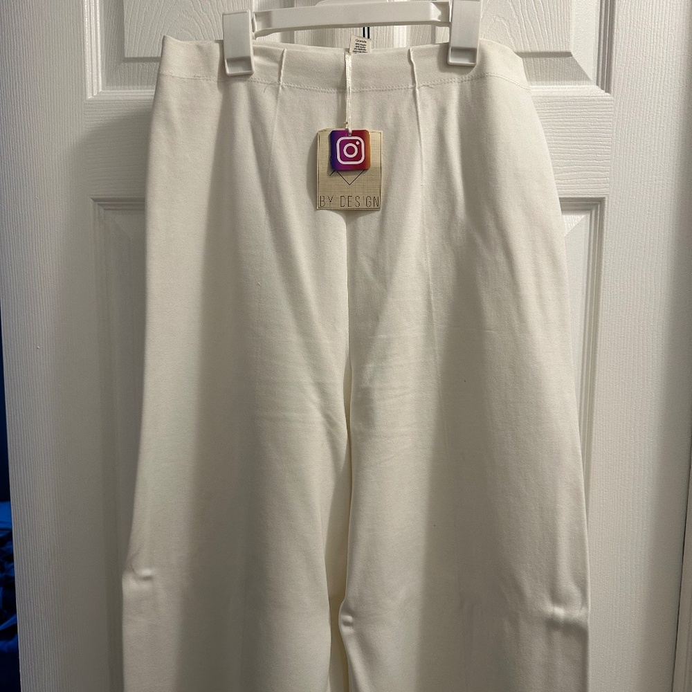 Off white wide leg pants